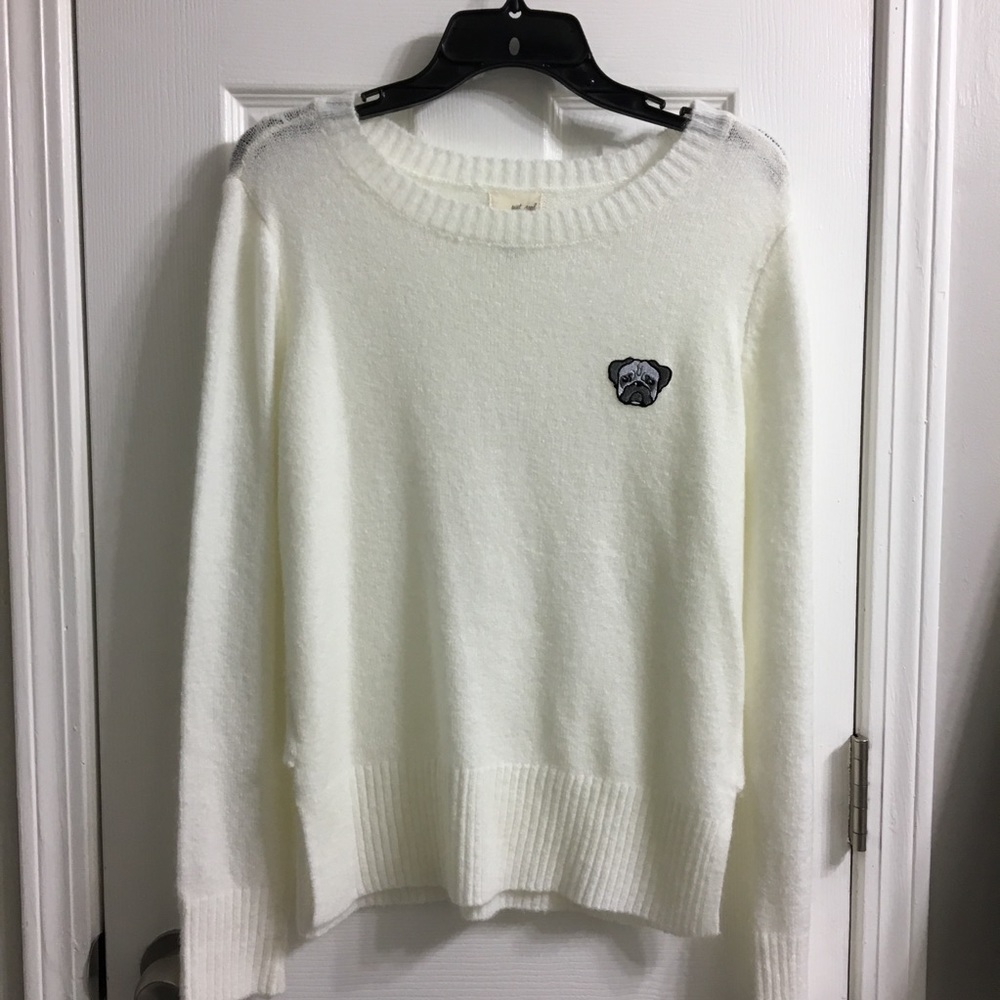 Cute pug sweater
